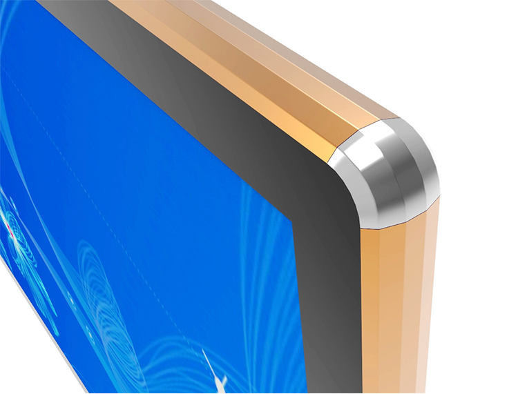 43寸壁掛廣告機-金色