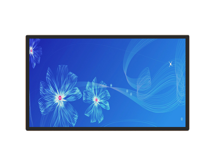 43寸壁掛廣告機-金色